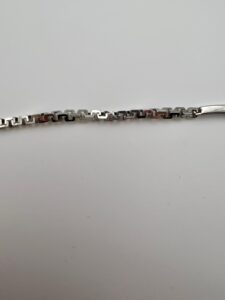 Zancan Bracciale uomo in argento 925 con pietre nere collezione hi-teck